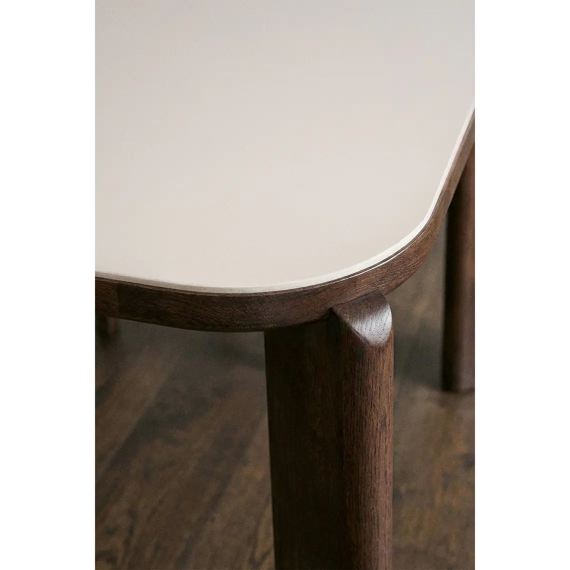 Mesa de comedor rectangular 200x100 cm en vidrio templado y MDF 3