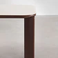 Mesa de comedor rectangular 200x100 cm en vidrio templado y MDF - Miniatura 6