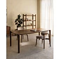 Mesa de comedor rectangular 200x90 cm en madera de mango - Miniatura 1