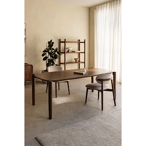 Mesa de comedor rectangular 200x90 cm en madera de mango