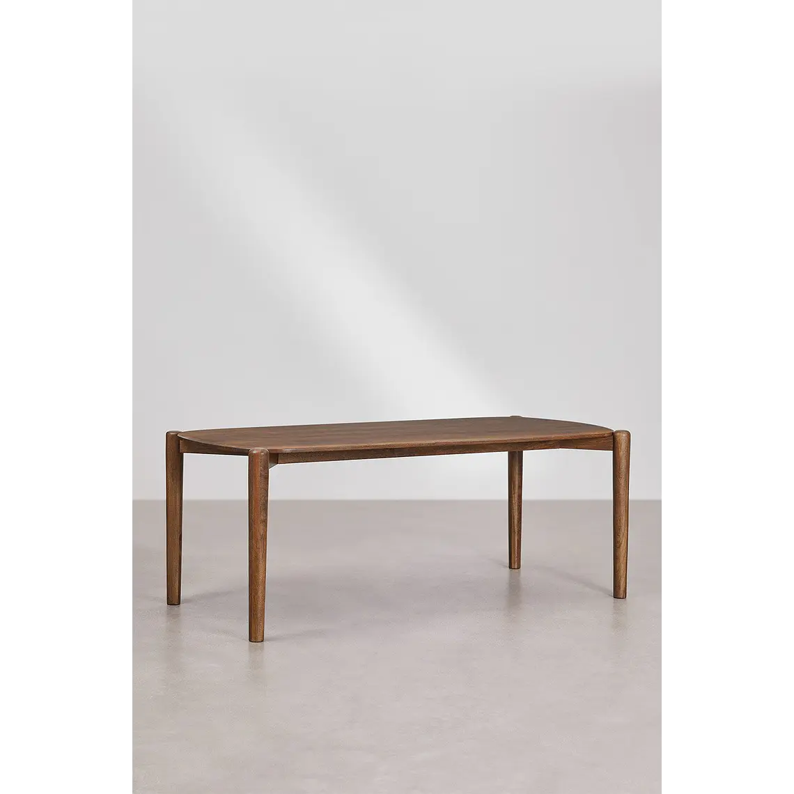 Mesa de comedor rectangular 200x90 cm en madera de mango 4