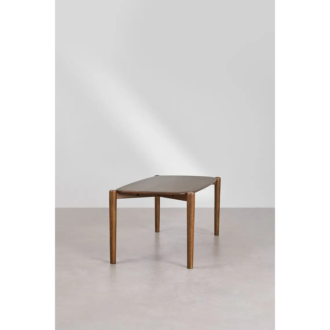 Mesa de comedor rectangular 200x90 cm en madera de mango 5