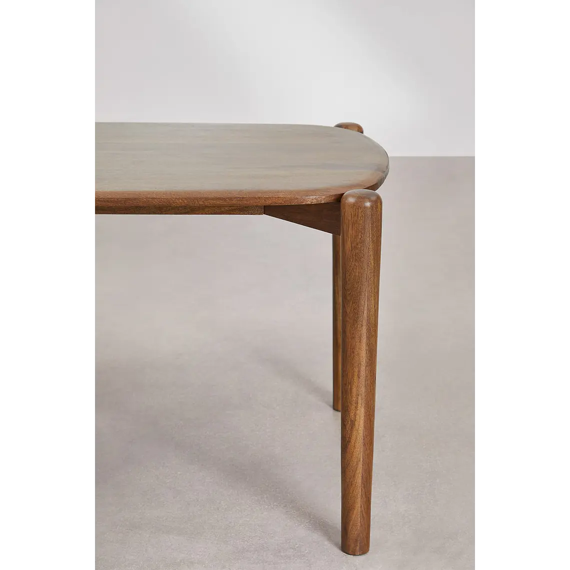 Mesa de comedor rectangular 200x90 cm en madera de mango 6