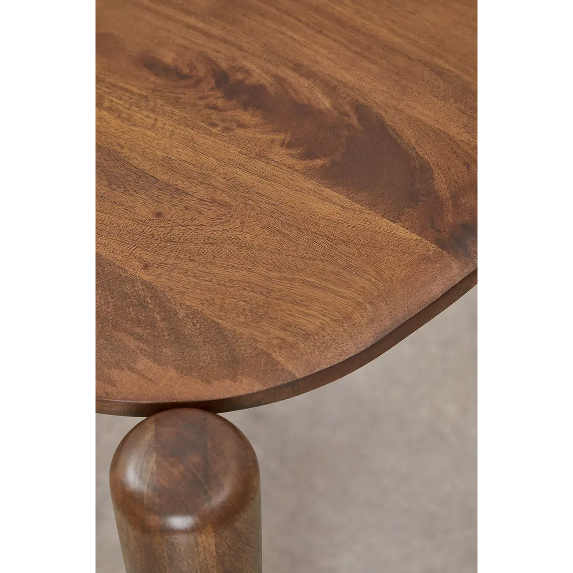 Mesa de comedor rectangular 200x90 cm en madera de mango 7