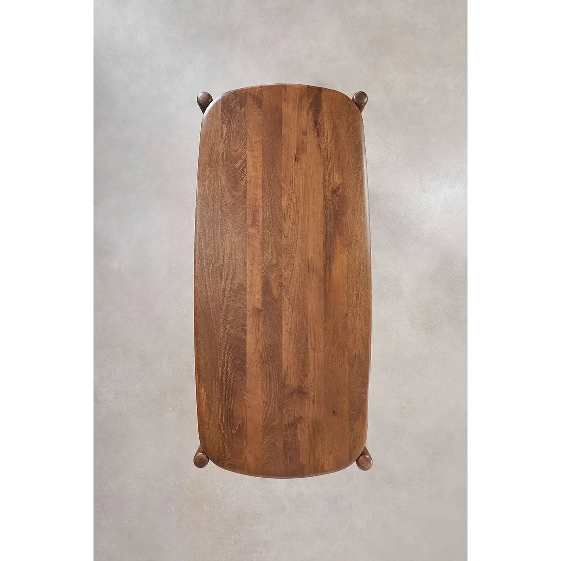 Mesa de comedor rectangular 200x90 cm en madera de mango 9