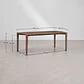 Mesa de comedor rectangular 200x90 cm en madera de mango - Miniatura 10