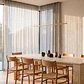Mesa de comedor rectangular 240x110 cm en travertino - Miniatura 1