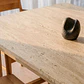 Mesa de comedor rectangular 240x110 cm en travertino - Miniatura 2