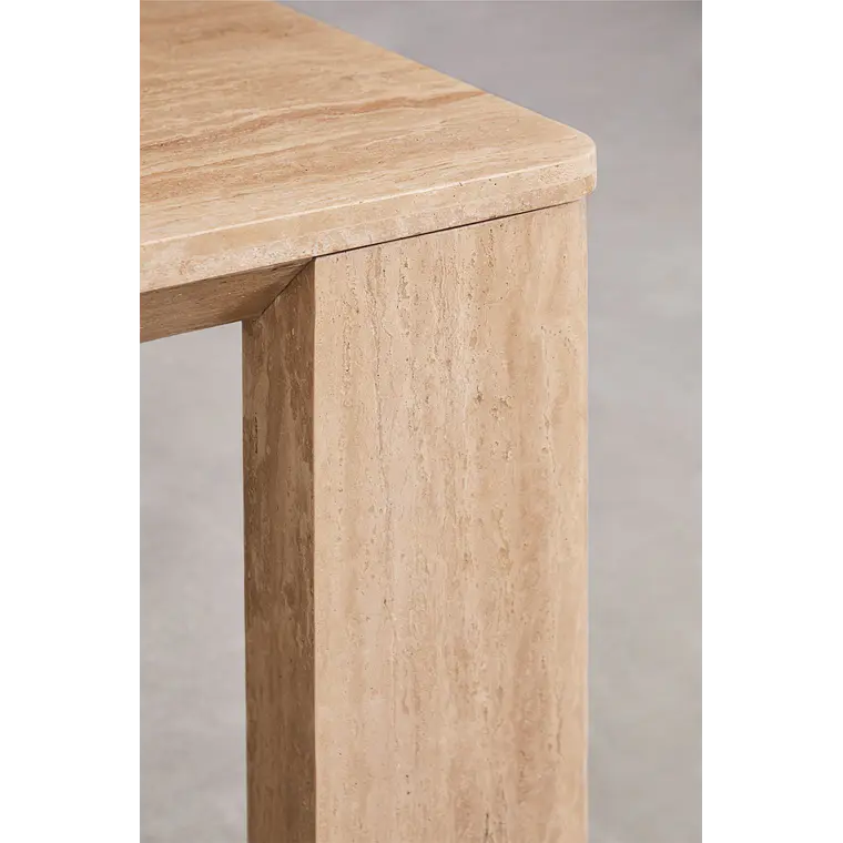 Mesa de comedor rectangular 240x110 cm en travertino 6