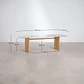 Mesa de comedor rectangular 260x110 cm en vidrio templado y MDF - Miniatura 10