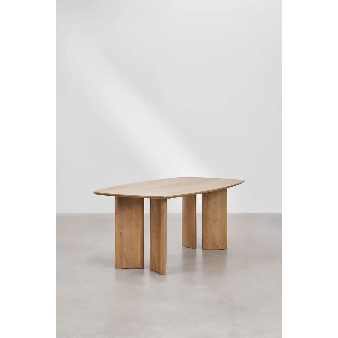Mesa de comedor rectangular en madera de mango 4