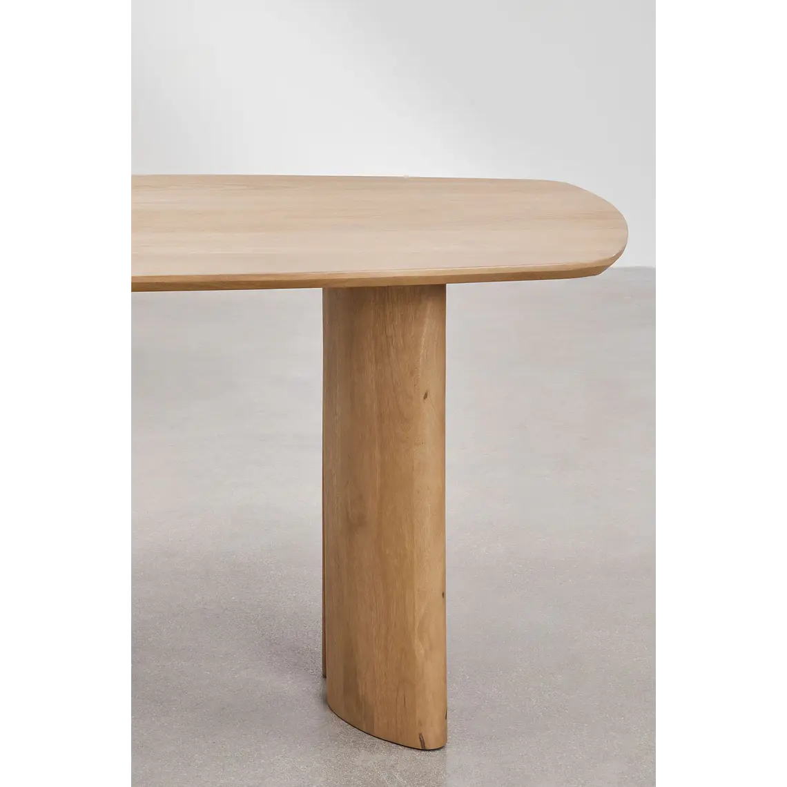 Mesa de comedor rectangular en madera de mango 5