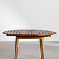 Mesa de jardín 100-135x100 cm extensible en madera de acacia Orlia - Miniatura 4
