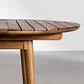 Mesa de jardín 100-135x100 cm extensible en madera de acacia Orlia - Miniatura 5