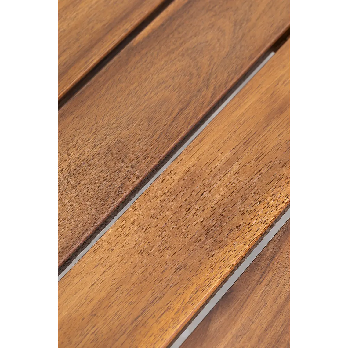 Mesa de jardín 100-135x100 cm extensible en madera de acacia Orlia 7