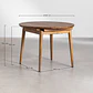 Mesa de jardín 100-135x100 cm extensible en madera de acacia Orlia - Miniatura 8