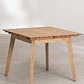 Mesa de jardín 90-150x90 cm extensible en madera de eucalipto Hala - Miniatura 3