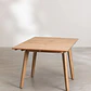Mesa de jardín 90-150x90 cm extensible en madera de eucalipto Hala - Miniatura 5