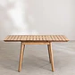 Mesa de jardín 90-150x90 cm extensible en madera de eucalipto Hala - Miniatura 7