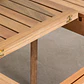 Mesa de jardín 90-150x90 cm extensible en madera de eucalipto Hala - Miniatura 9