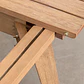 Mesa de jardín 90-150x90 cm extensible en madera de eucalipto Hala - Miniatura 11