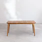 Mesa de jardín rectangular 160-210x90 cm extensible en madera de acacia Fiora - Miniatura 4