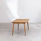 Mesa de jardín rectangular 160-210x90 cm extensible en madera de acacia Fiora - Miniatura 6