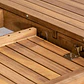 Mesa de jardín rectangular 160-210x90 cm extensible en madera de acacia Fiora - Miniatura 8