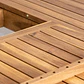 Mesa de jardín rectangular 160-210x90 cm extensible en madera de acacia Fiora - Miniatura 9
