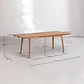 Mesa de jardín rectangular 160-210x90 cm extensible en madera de acacia Fiora - Miniatura 12