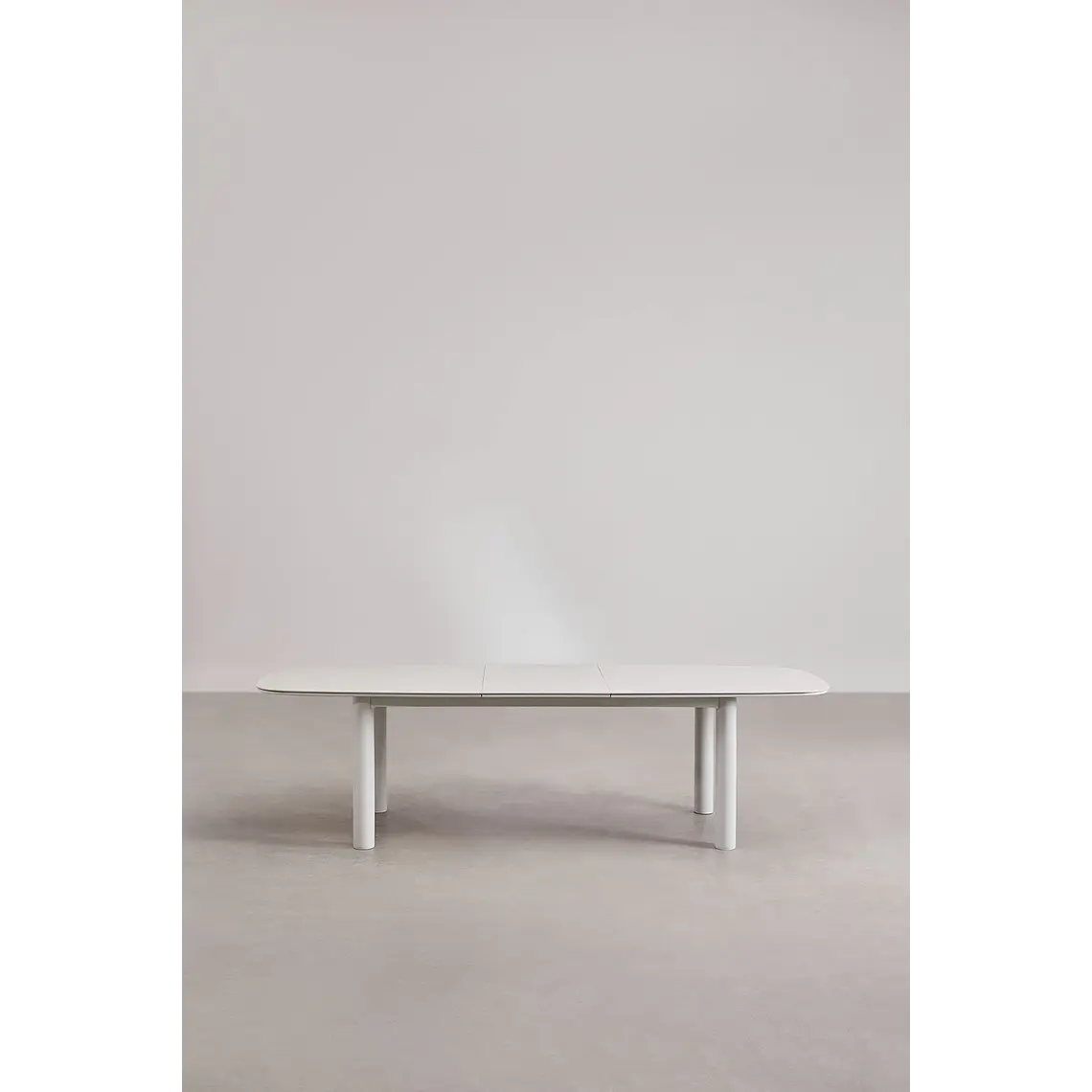 Mesa de jardín rectangular 220-280x100 cm extensible en cerámica y aluminio Halena 5