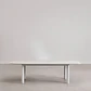 Mesa de jardín rectangular 220-280x100 cm extensible en cerámica y aluminio Halena - Miniatura 5