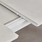 Mesa de jardín rectangular 220-280x100 cm extensible en cerámica y aluminio Halena - Miniatura 7