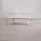 Mesa de jardín rectangular 220-280x100 cm extensible en cerámica y aluminio Halena - Miniatura 12