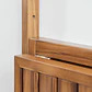 Mesa de jardín rectangular 65x60 cm colgante y plegable en madera de acacia Brania - Miniatura 5