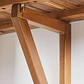 Mesa de jardín rectangular 65x60 cm colgante y plegable en madera de acacia Brania - Miniatura 6