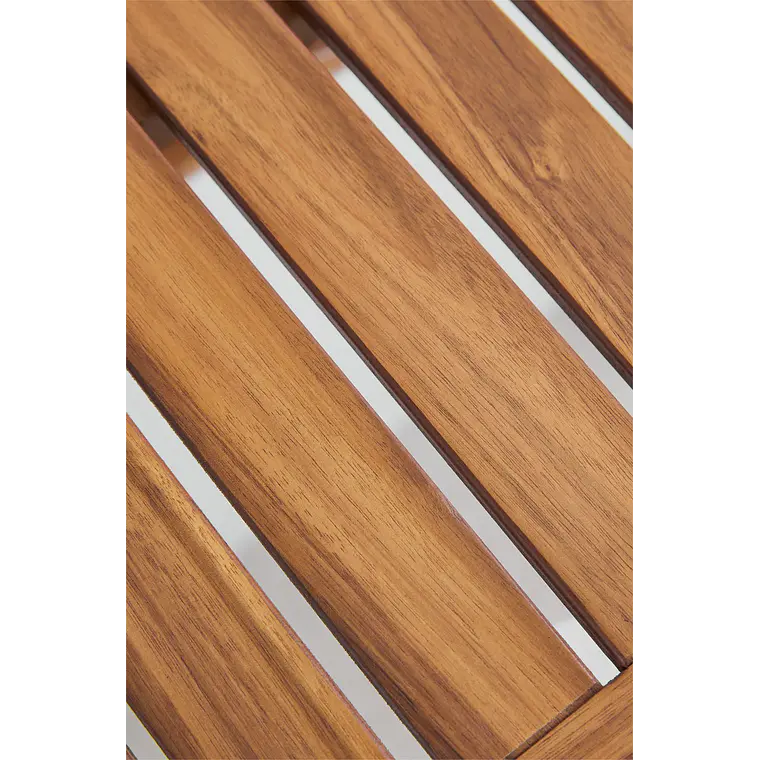 Mesa de jardín rectangular 65x60 cm colgante y plegable en madera de acacia Brania 7