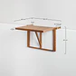 Mesa de jardín rectangular 65x60 cm colgante y plegable en madera de acacia Brania - Miniatura 8
