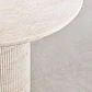 Mesa de jardín redonda Ø100 cm en cemento look travertino Marina - Miniatura 5