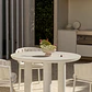 Mesa de jardín redonda Ø120 cm en cerámica y aluminio Garena - Miniatura 1
