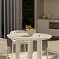Mesa de jardín redonda Ø120 cm en cerámica y aluminio Garena - Miniatura 2
