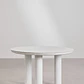 Mesa de jardín redonda Ø120 cm en cerámica y aluminio Garena - Miniatura 4