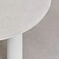Mesa de jardín redonda Ø120 cm en cerámica y aluminio Garena - Miniatura 5