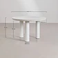 Mesa de jardín redonda Ø120 cm en cerámica y aluminio Garena - Miniatura 8