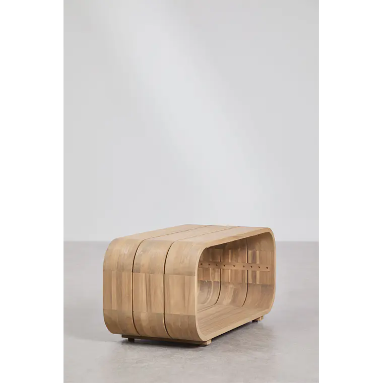 Talvia · Mesa lateral en acabado madera de 85 cm 2