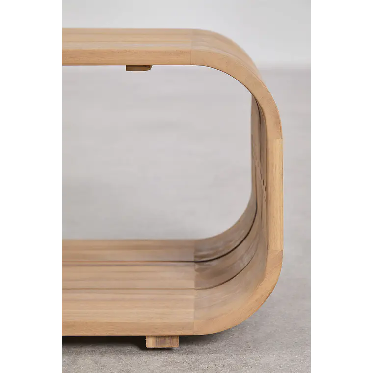 Talvia · Mesa lateral en acabado madera de 85 cm 3