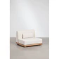 Módulo central recto para sofá modular de jardín en madera de acacia Lioreva - Miniatura 10
