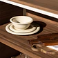 Módulo de almacenaje con estantes para cocina modular de exterior en madera de acacia y aluminio Arenira - Miniatura 3