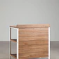 Módulo de almacenaje con estantes para cocina modular de exterior en madera de acacia y aluminio Arenira - Miniatura 6