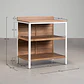 Módulo de almacenaje con estantes para cocina modular de exterior en madera de acacia y aluminio Arenira - Miniatura 10